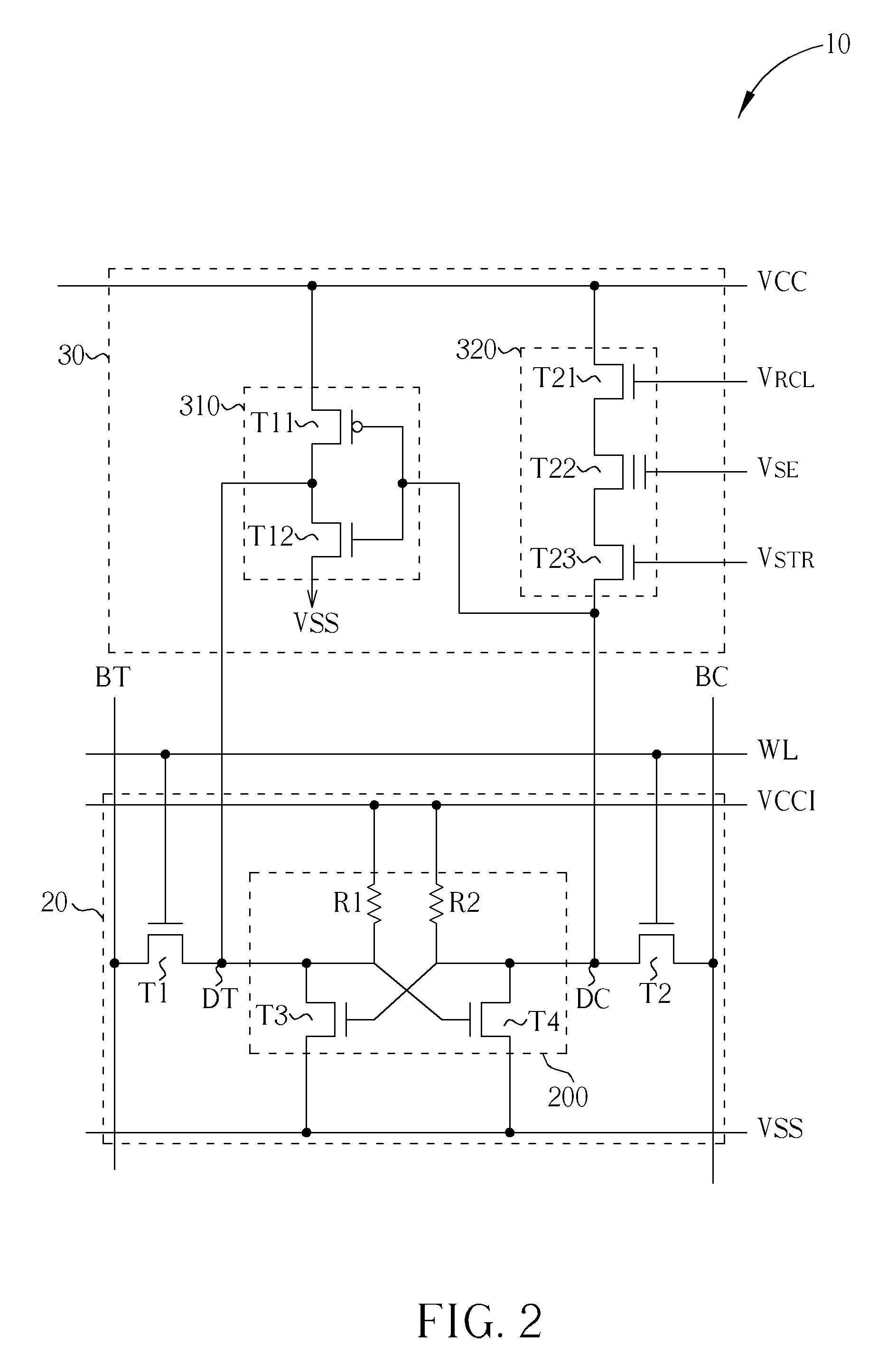 Non-volatile static random access memory (NVSRAM) device