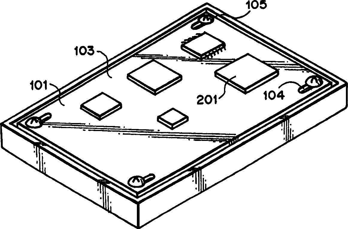 Deformation-resistant installation structure for portable apparatus