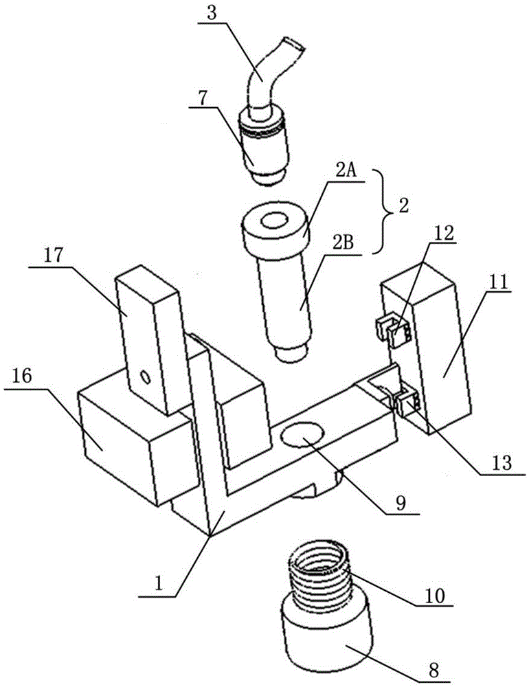 Negative-pressure rapid butting device for sample feeding of micro-fluidic chip