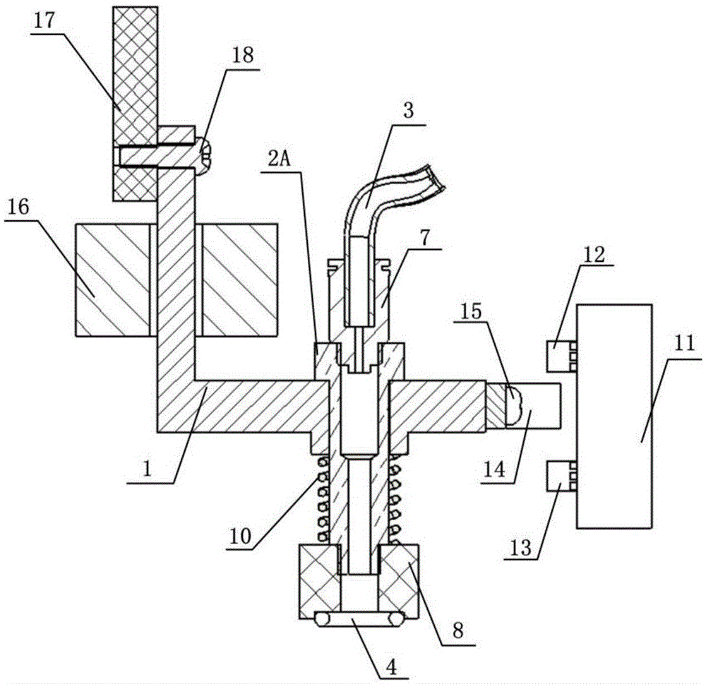 Negative-pressure rapid butting device for sample feeding of micro-fluidic chip