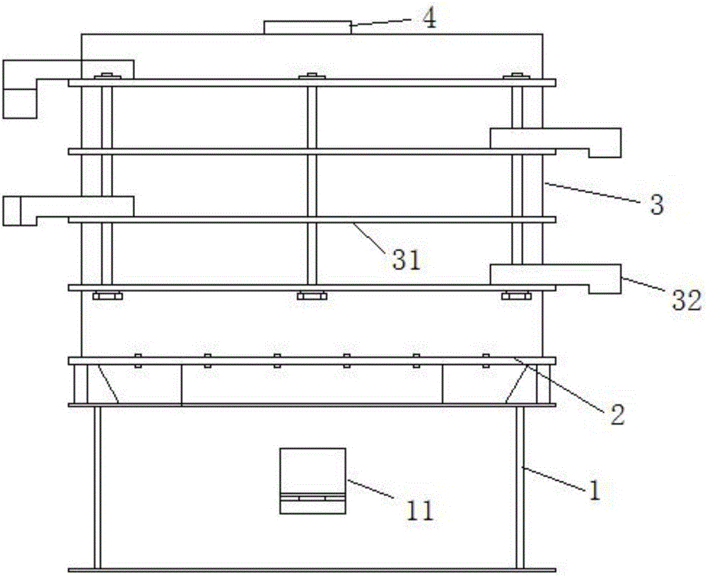 Control method for approximate resonance type sieve shaker