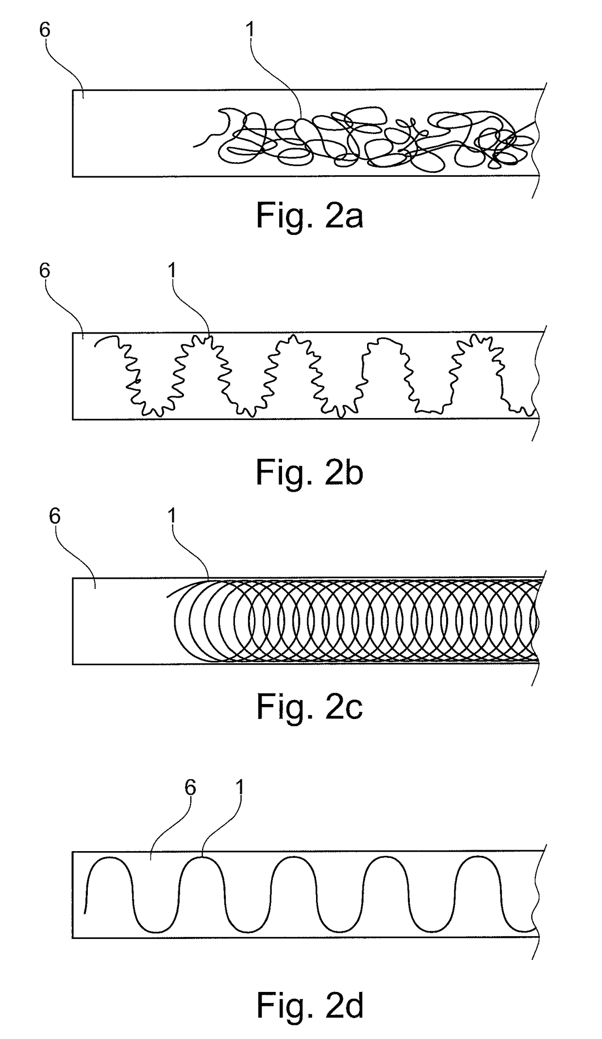 Device for shaping a thread-like material