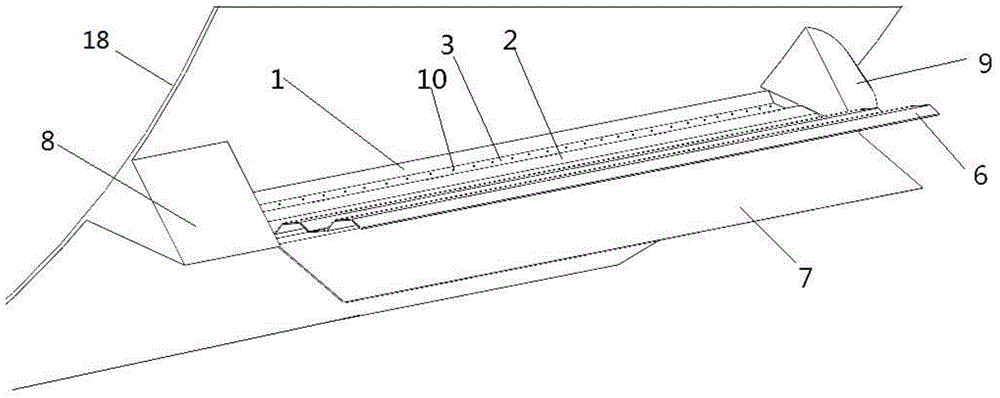 A foldable bilge keel with a grooved base plate