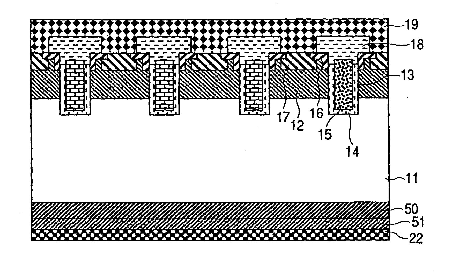 Vertical and trench type insulated gate mos semiconductor device