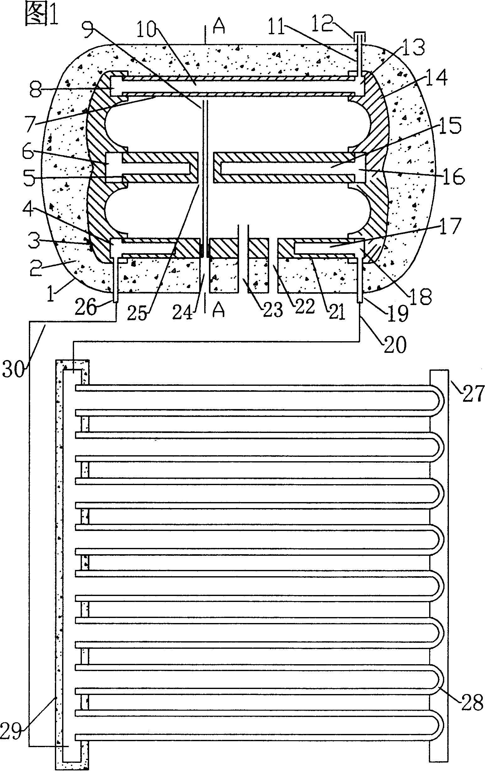 Split type solar energy water heater