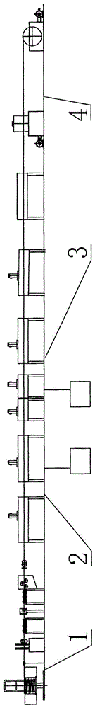 Online double phosphating method for steel wires and continuous production equipment for method