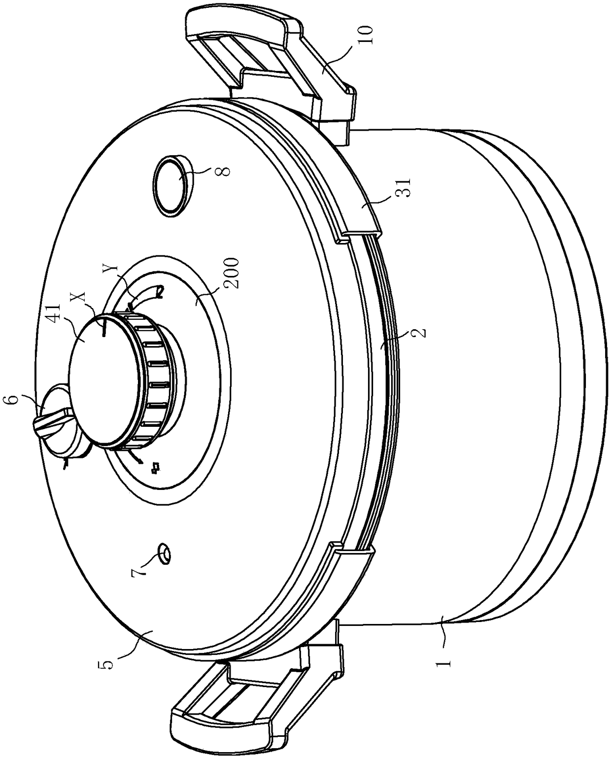 Clamp type pressure cooker