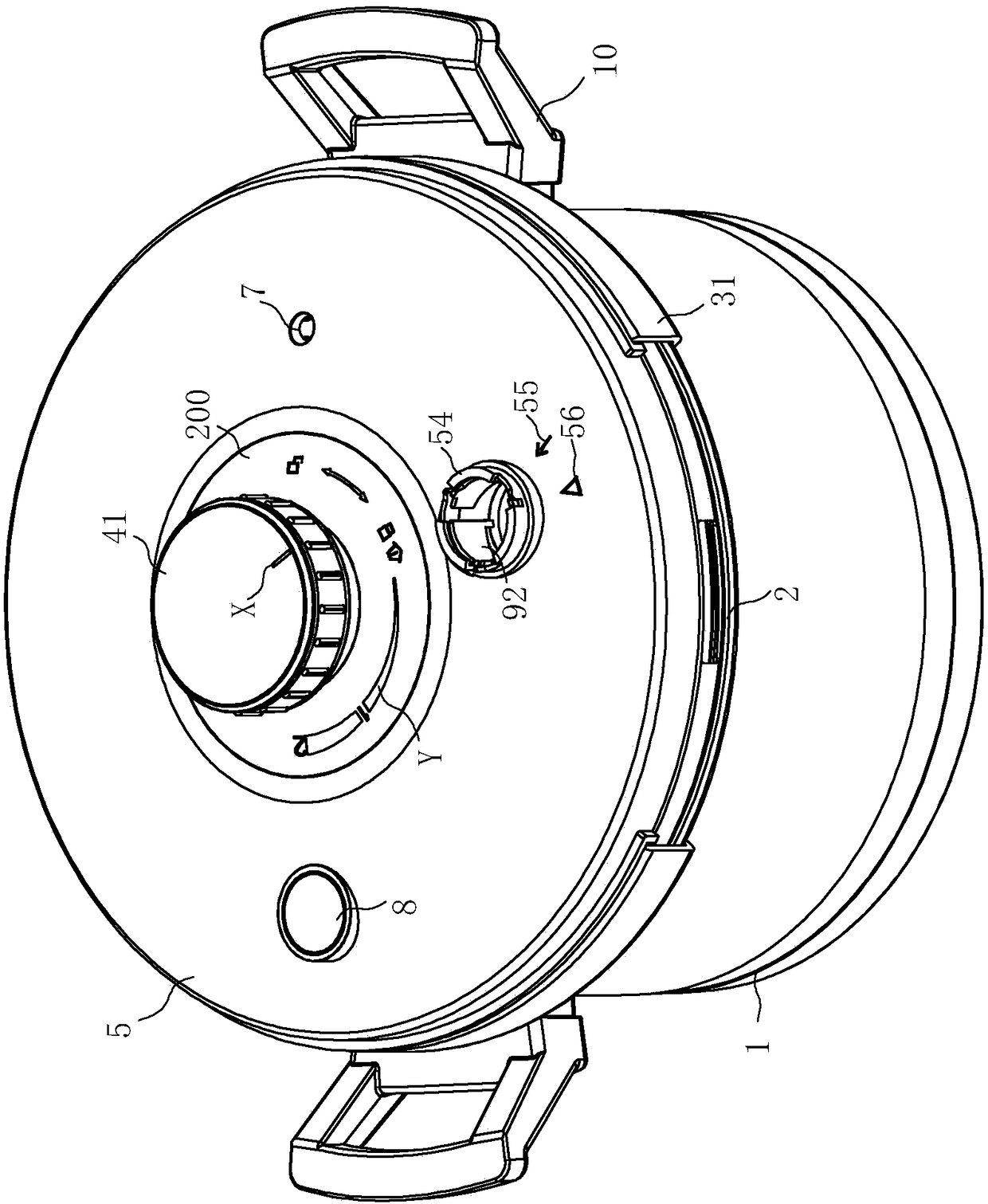 Clamp type pressure cooker