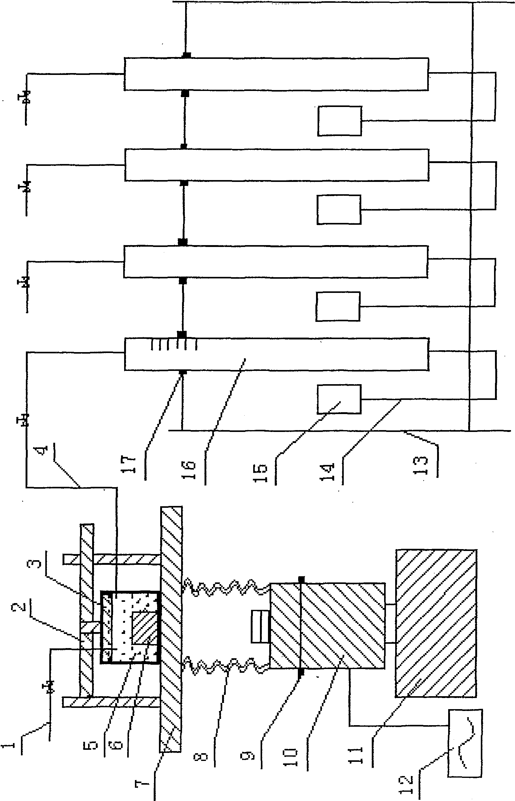 Fast desorption meter for gas content of goal seam