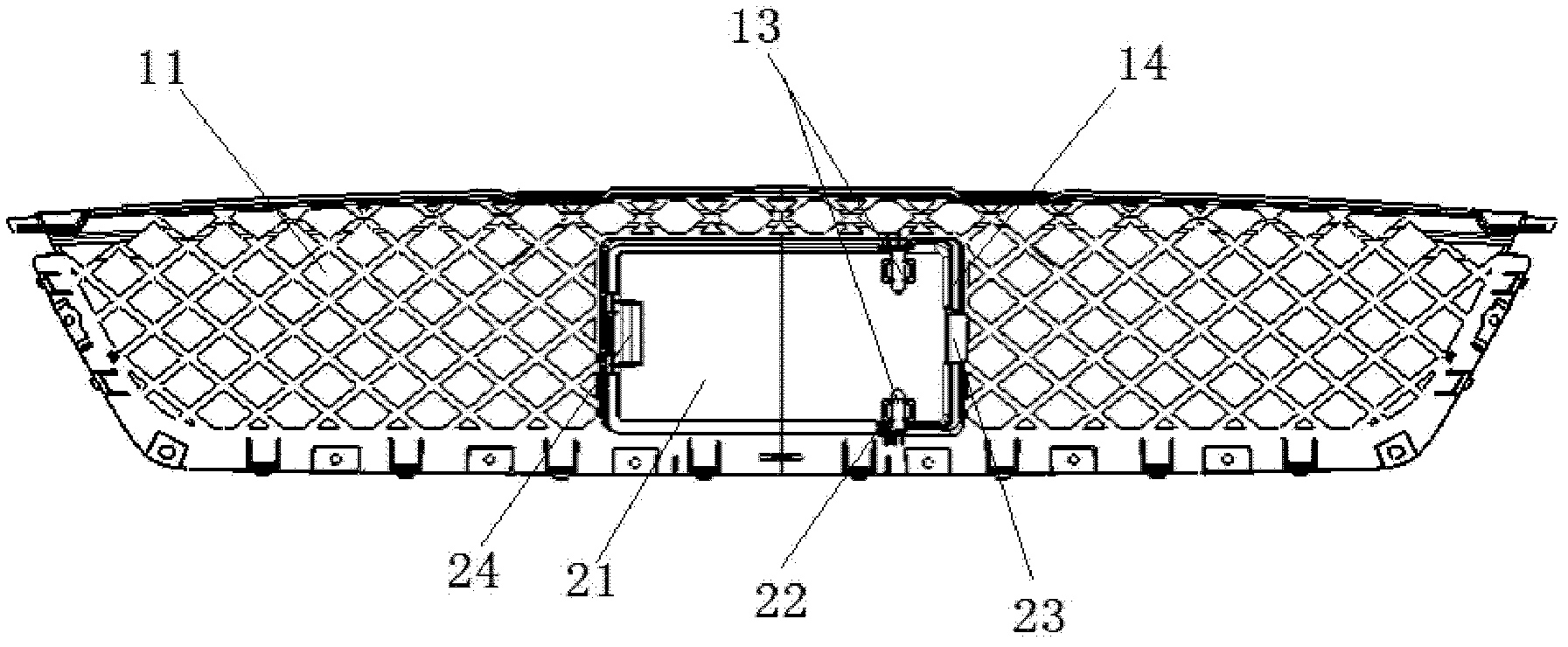 Charging port mounting structure for electromobile