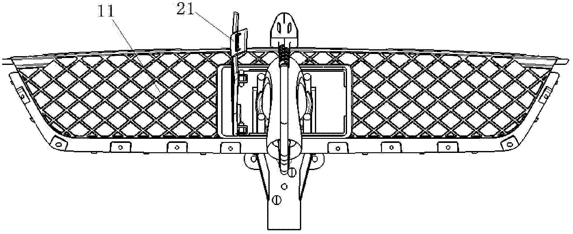 Charging port mounting structure for electromobile