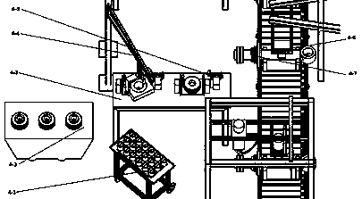 Automated assembly line of horizontal type hydraulic oil cylinder