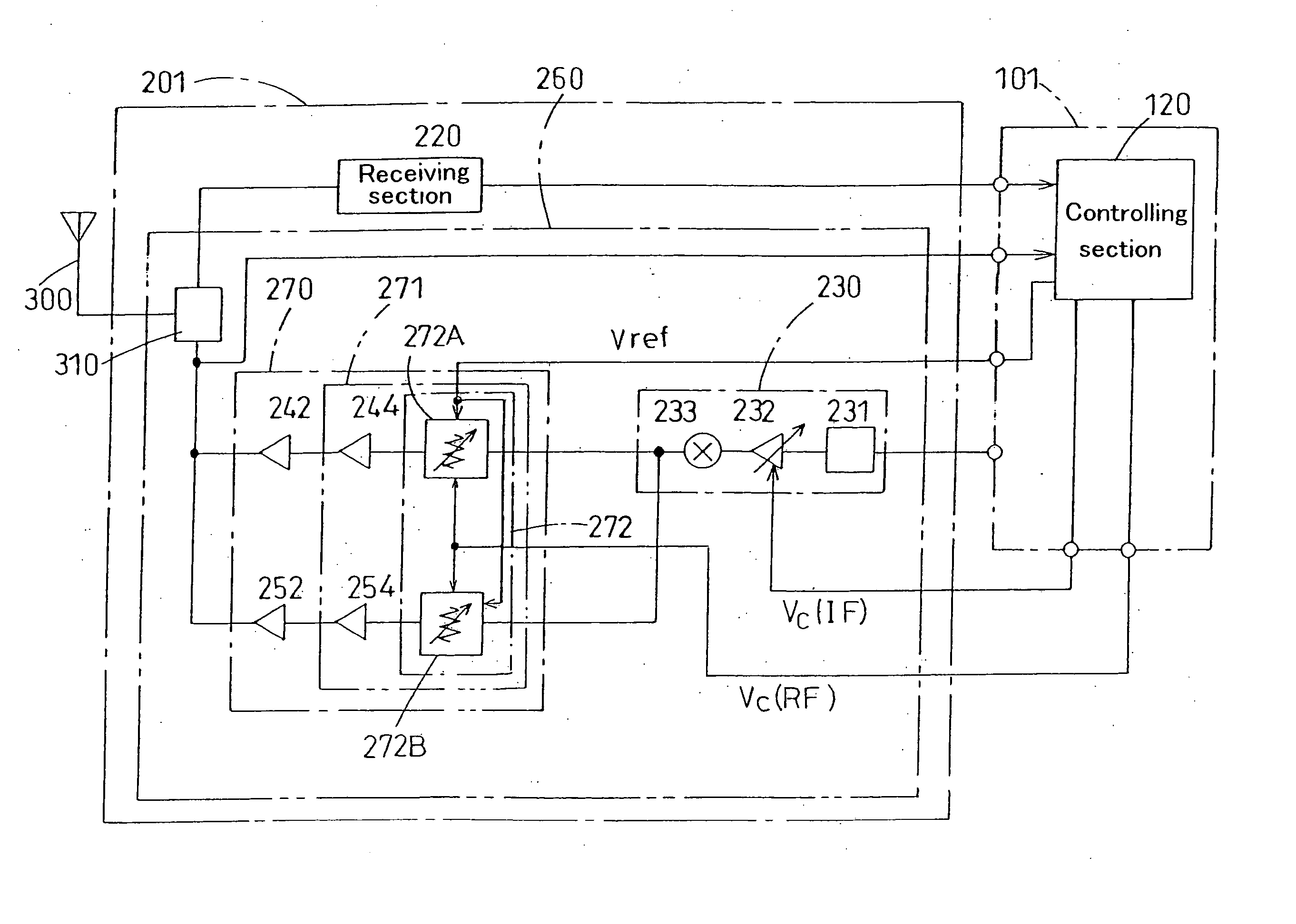 Attenuator and portable telephone terminal apparatus using the same