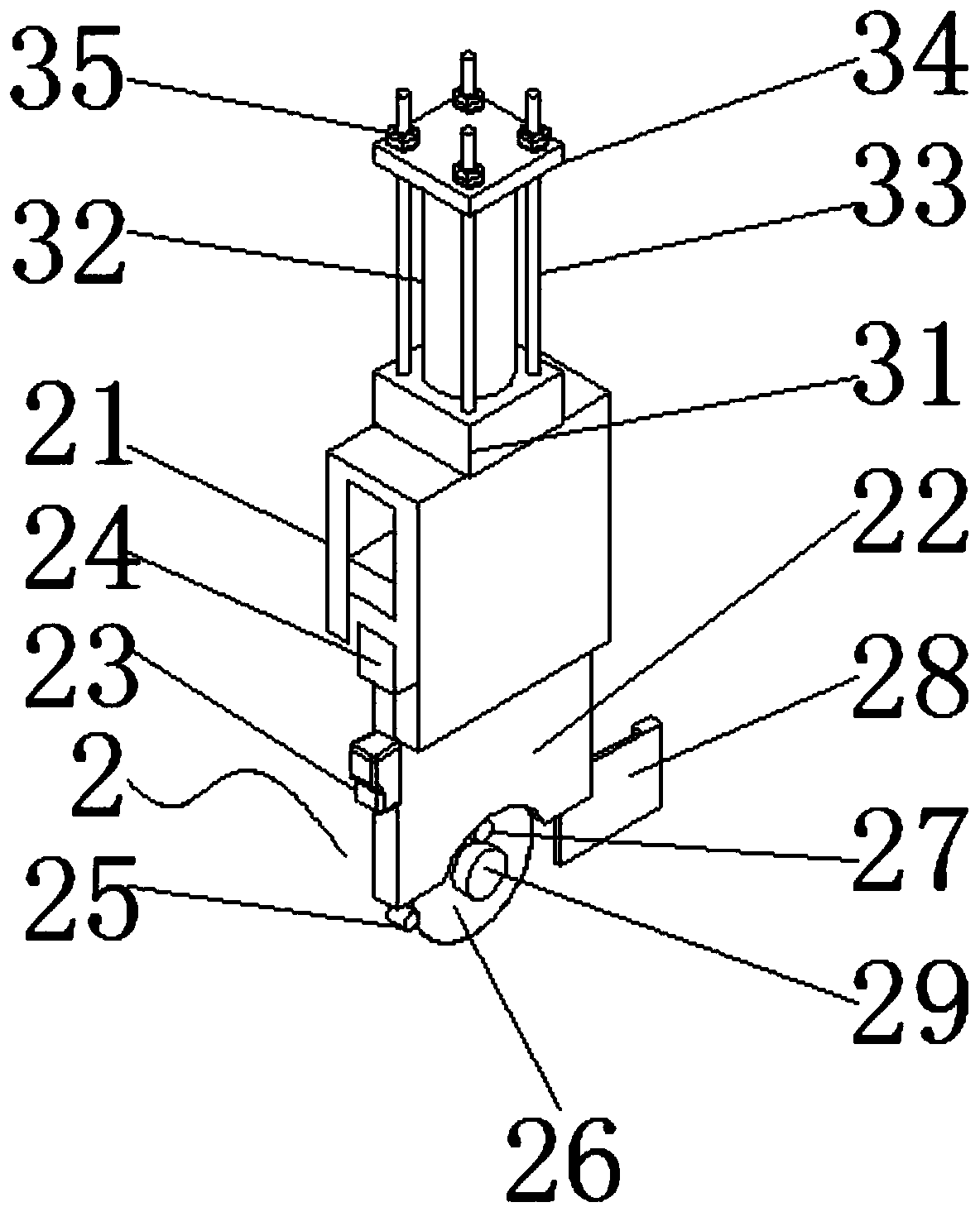 Barrel handle end forming machine