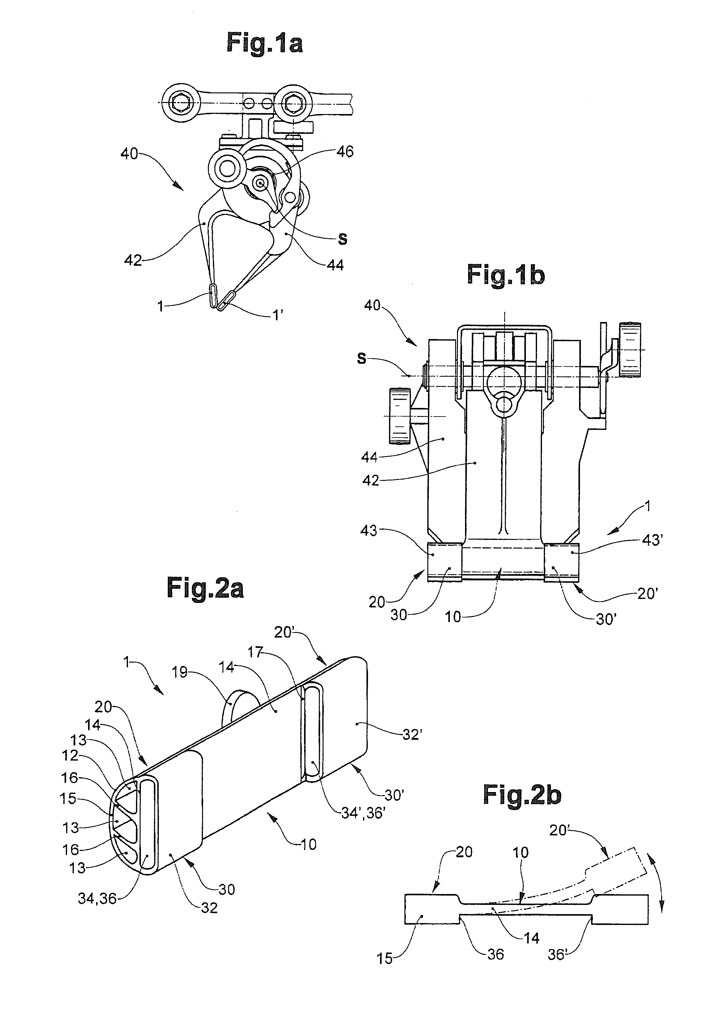 Clamping element for fitting on a clamping tongue of a gripper as well as gripper fitted with such a clamping element