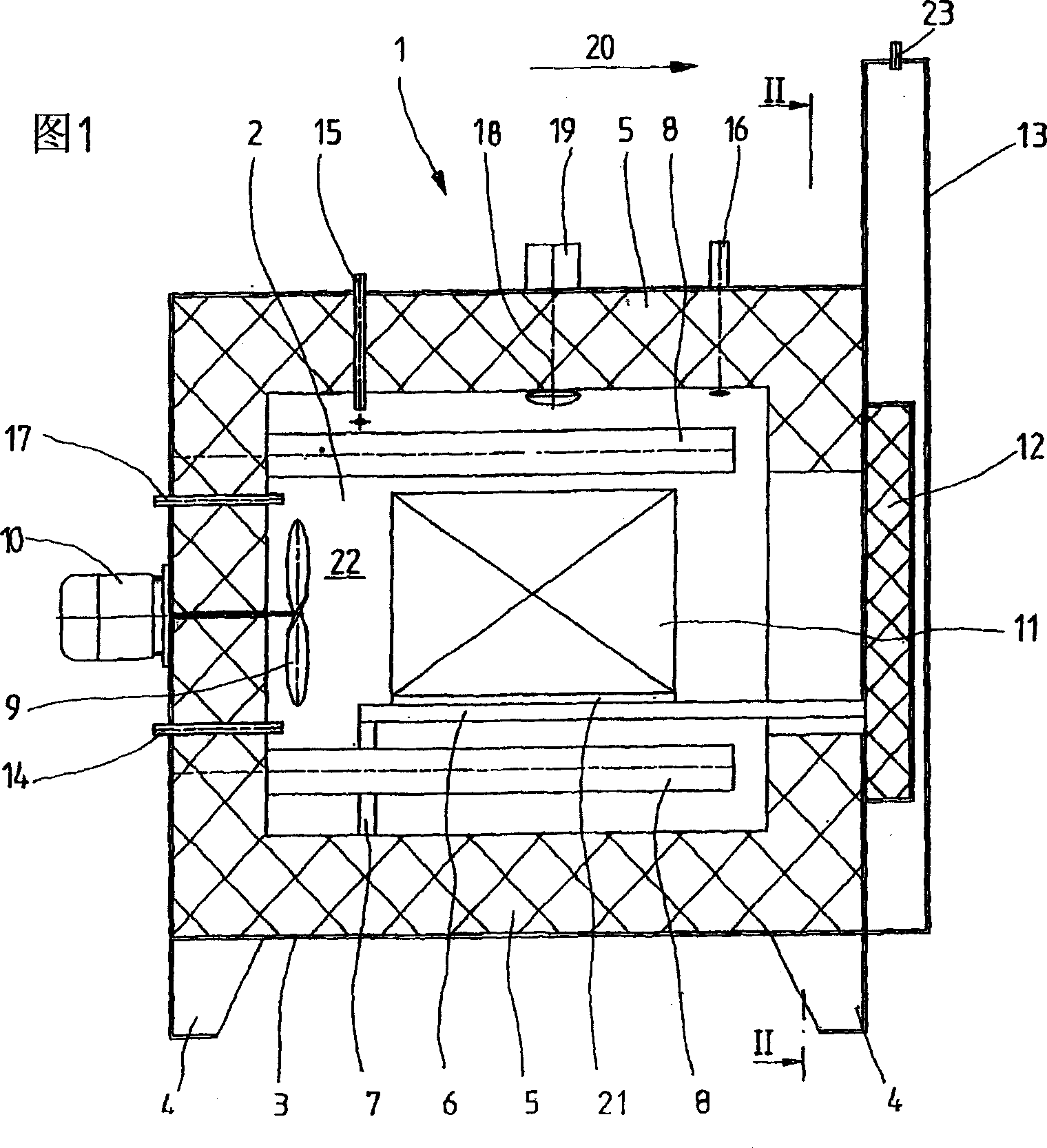 Apparatus and method for heat treatment of metallic work pieces