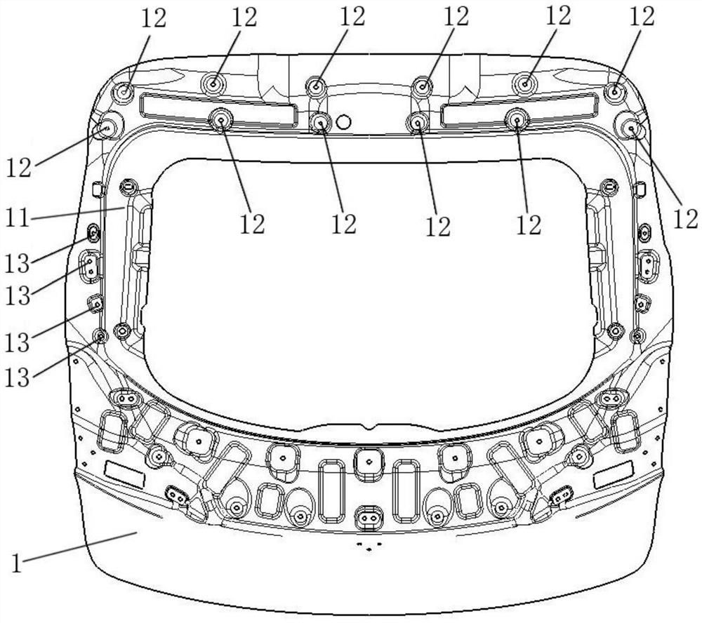 Spoiler side decorating part mounting structure