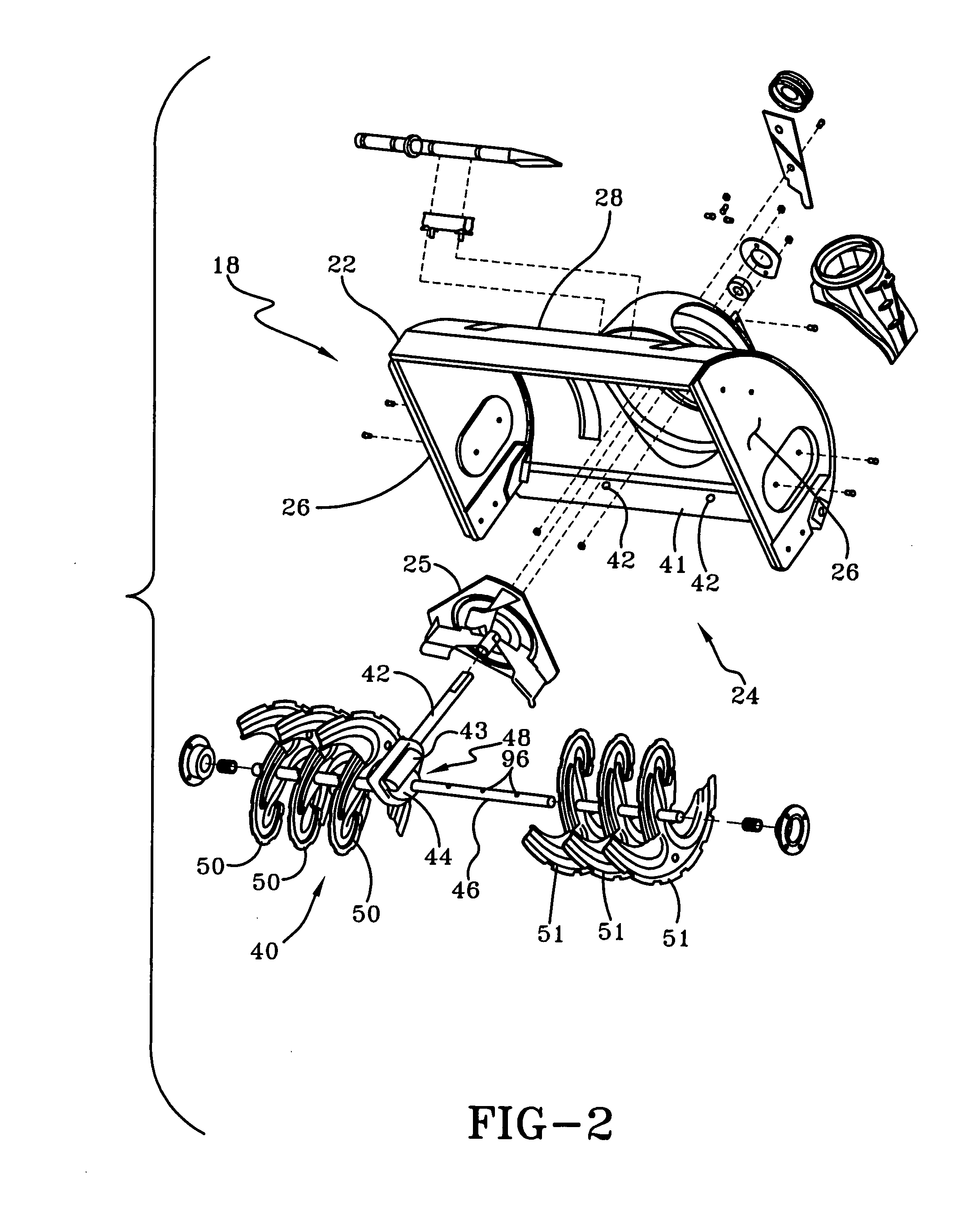 Auger for snow throwing machine