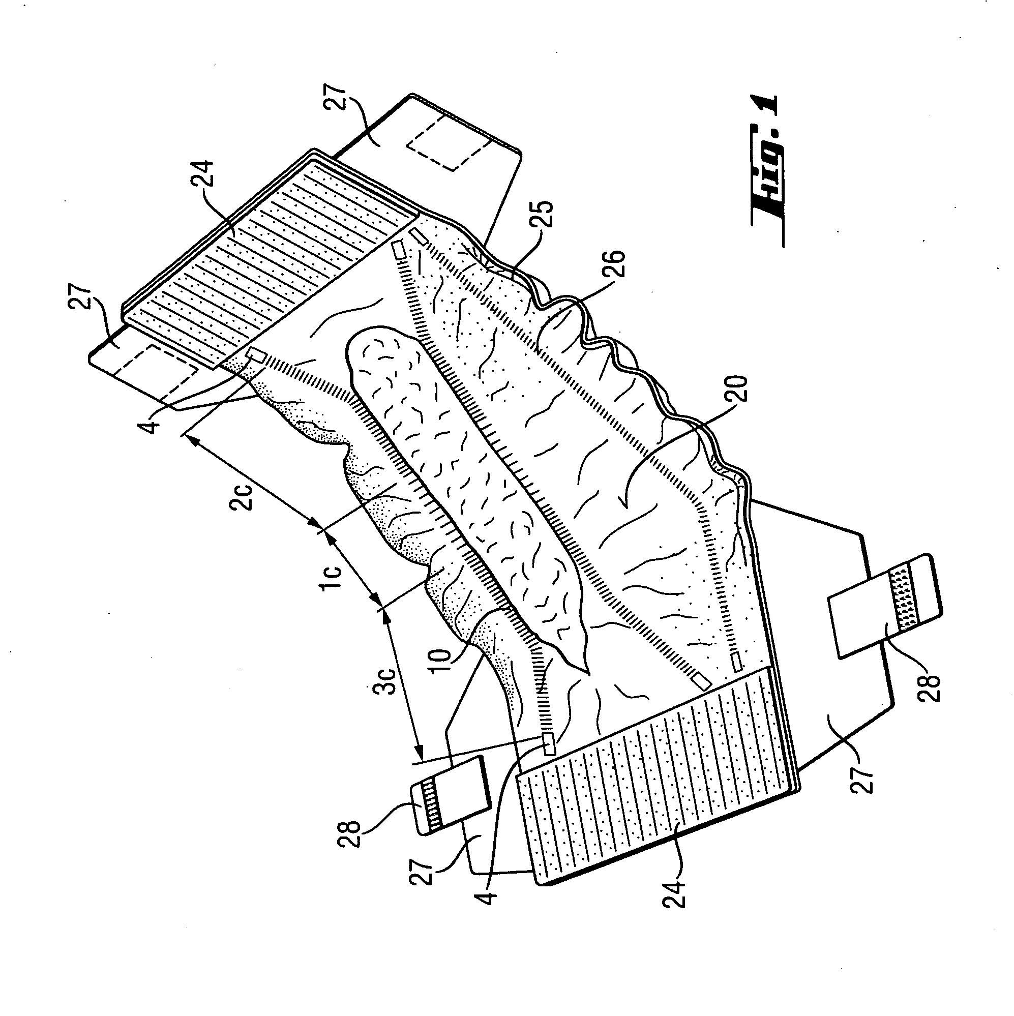 Absorbent articles with comfortable elasticated laminates