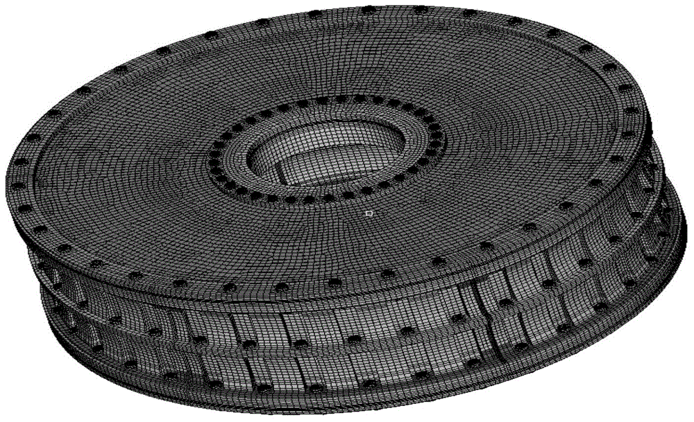 Rubber block temperature field analogue simulation method considering cord thread