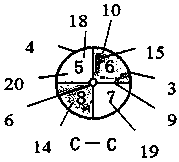 Spherical array impedance composite muffling structure