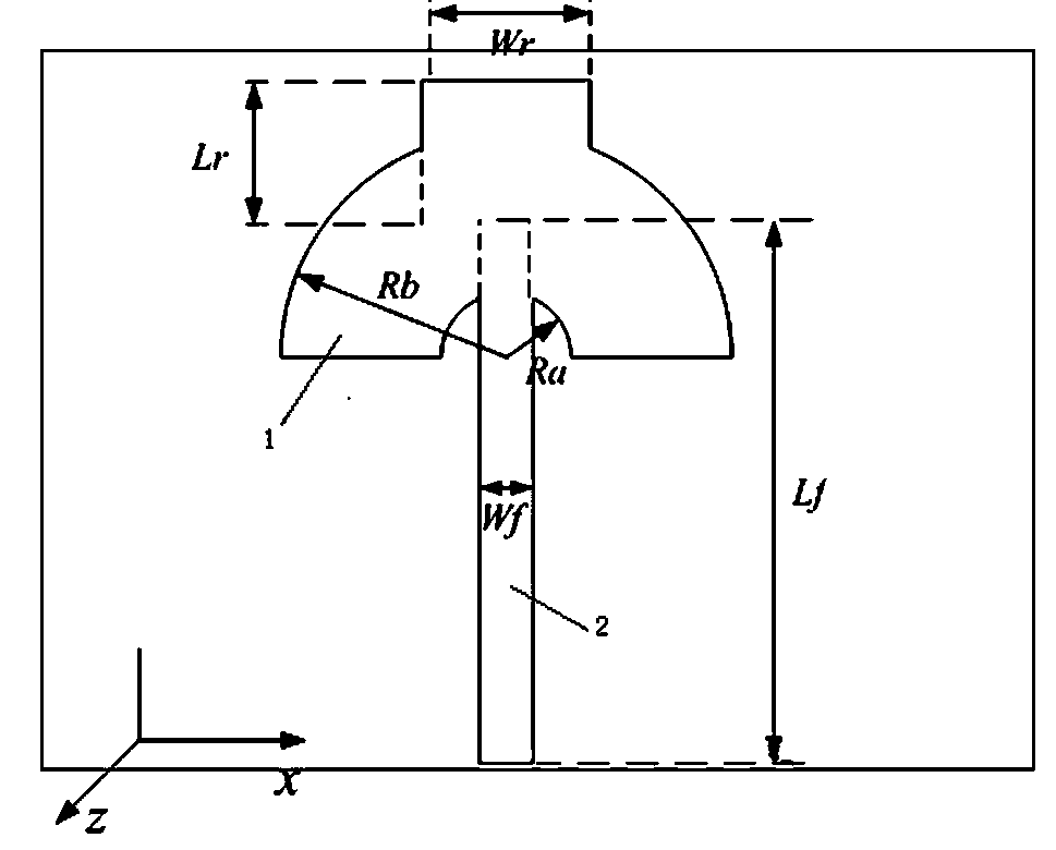 Frequency-reconfigurable microstrip antenna and switch configuration method thereof