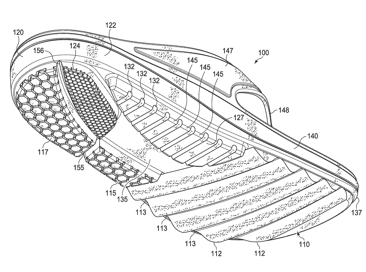 Sandal with Cushioning and Contoured Support