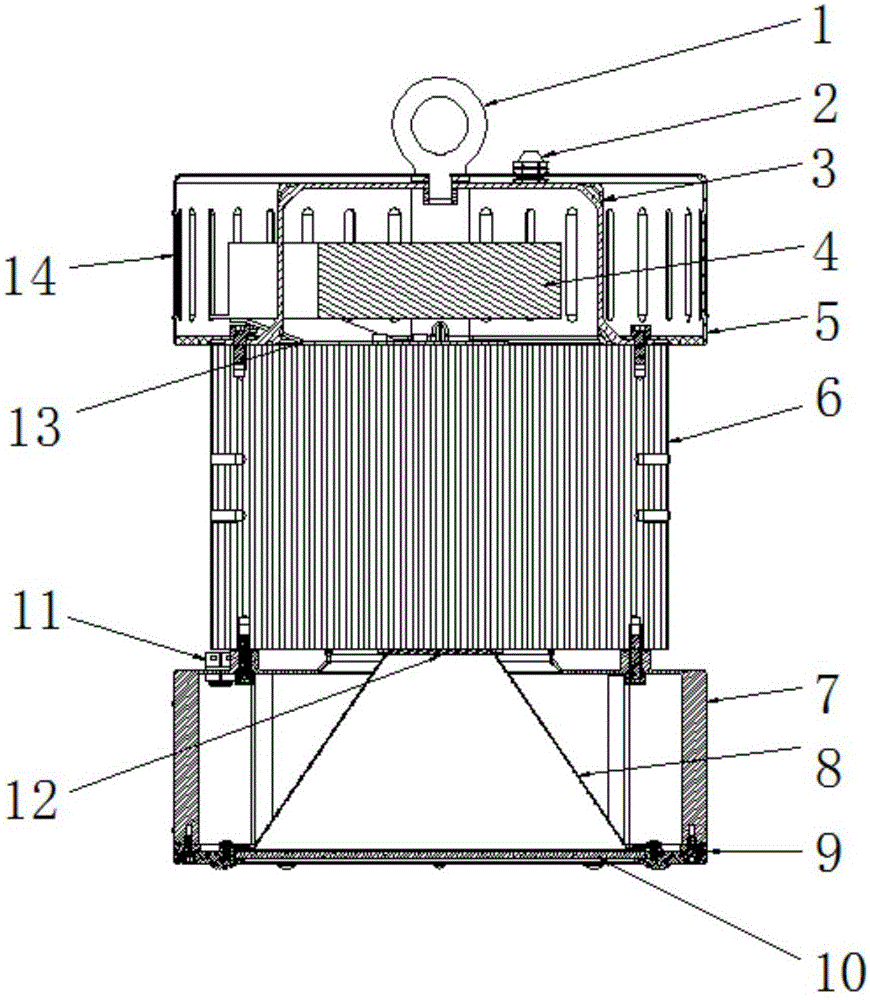 Ultrahigh-power LED high-pole lamp