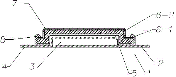 Adhesive tape encapsulating structure of organic light emitting diode