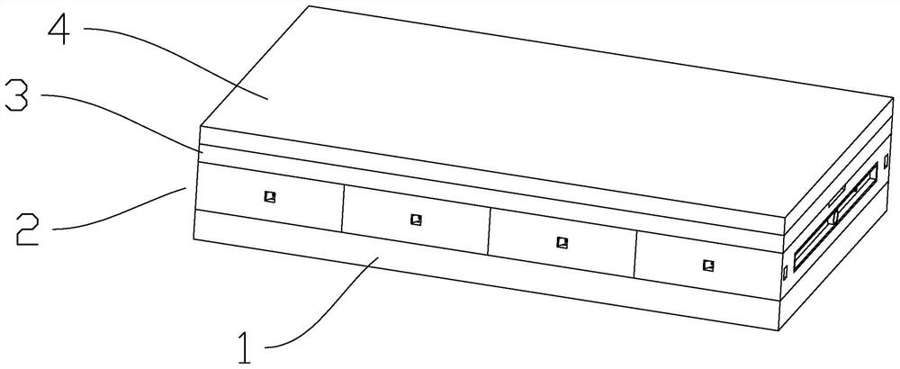 An inverted flat roof composite waterproof and thermal insulation structure and its construction method