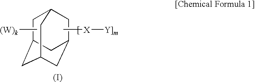 Adamantane derivative, composition comprising the derivative, and optical and electronic member using the composition