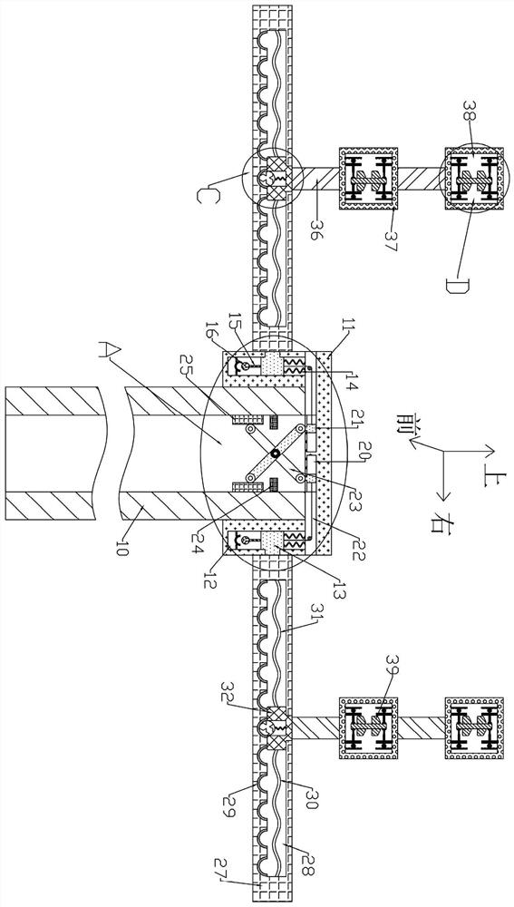 Cement telegraph pole branching frame