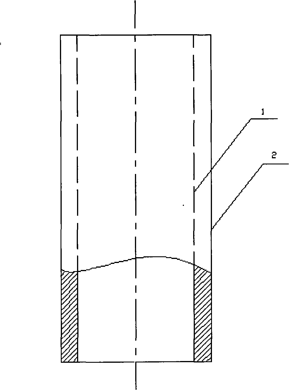 Preparation of continuous hole graded ceramic tube