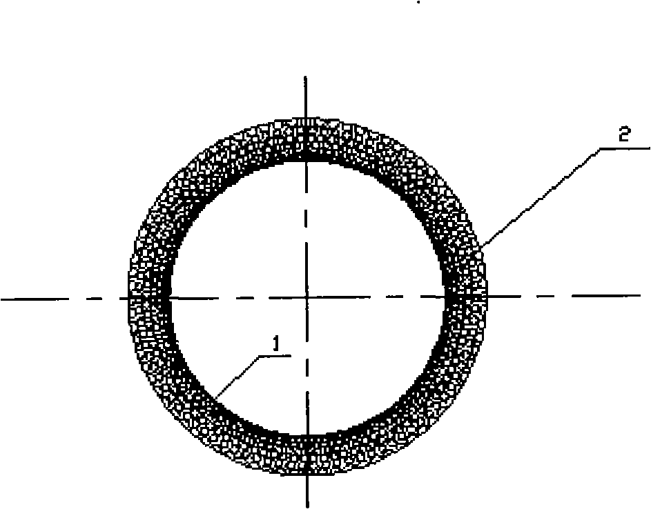 Preparation of continuous hole graded ceramic tube