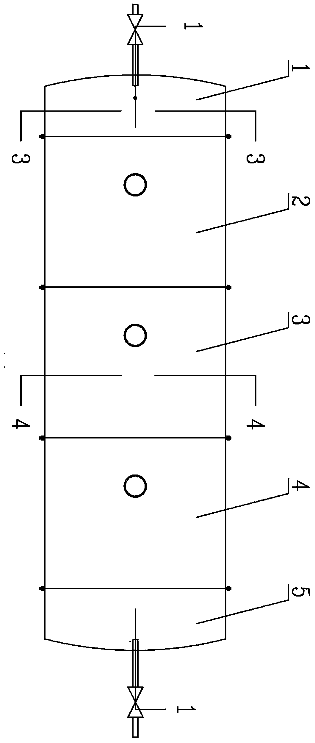 Horizontal mud-water separator