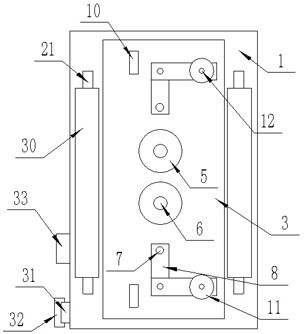 A lifting support device for a house shelf