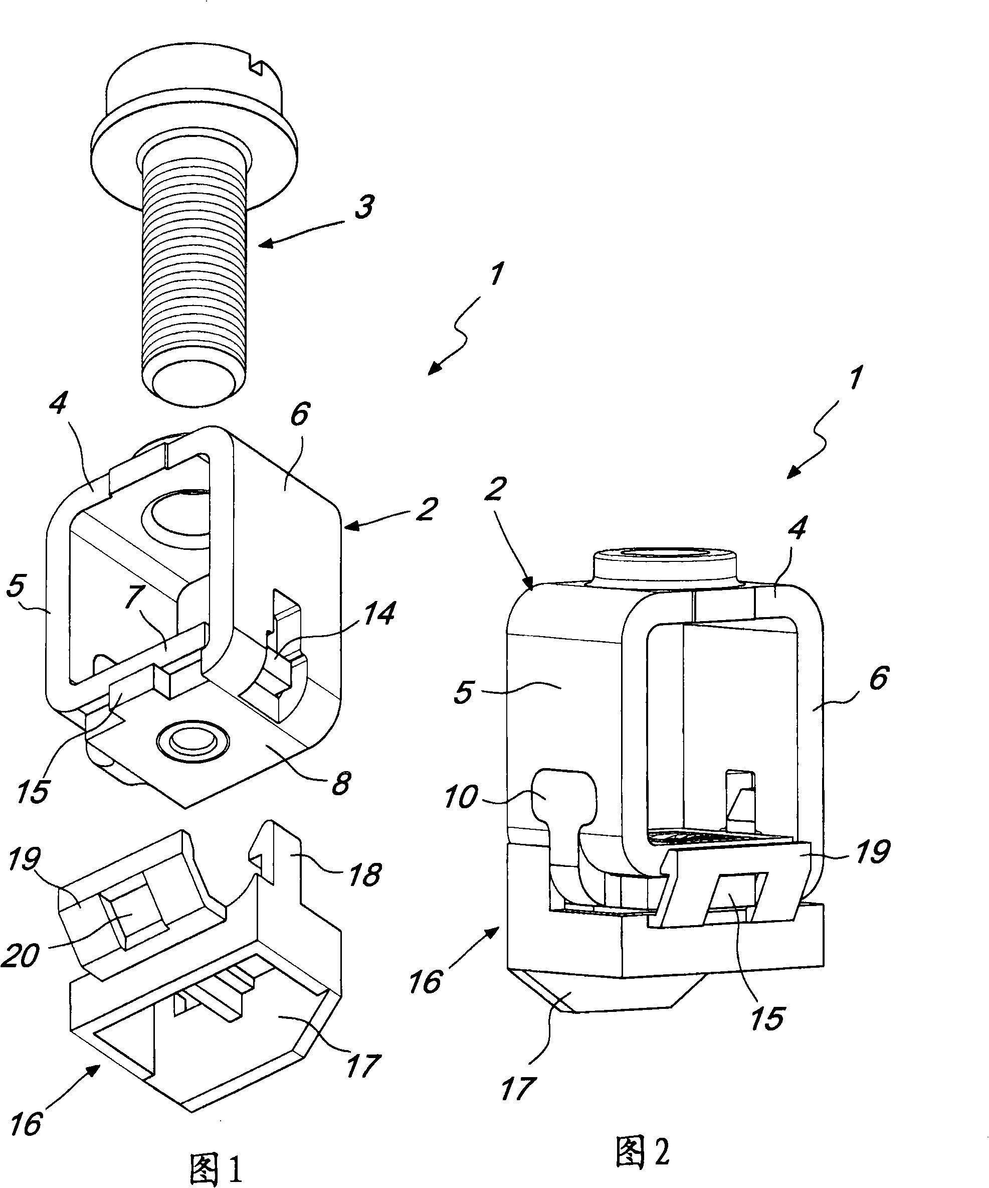 Improved terminal, particularly for automatic circuit breakers