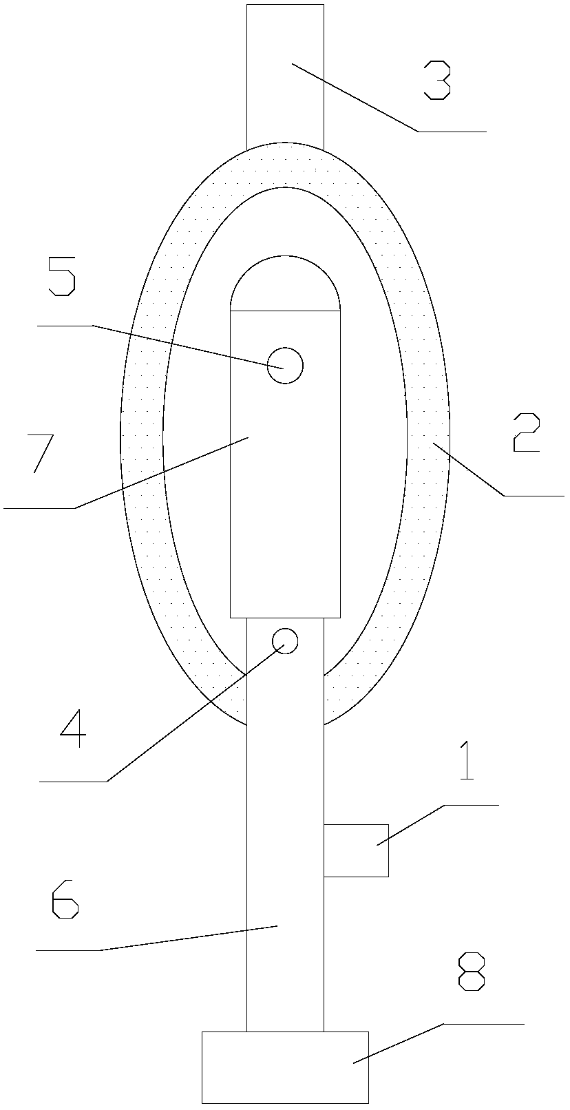 Lithium ion battery formation hydrojet-proof device