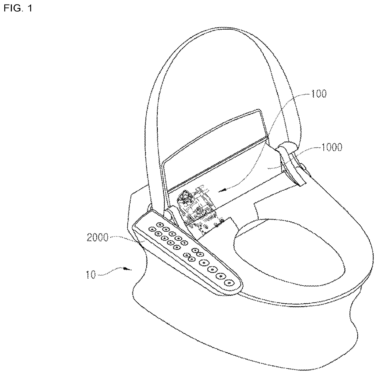 Hot water tank for bidet and bidet device including the same