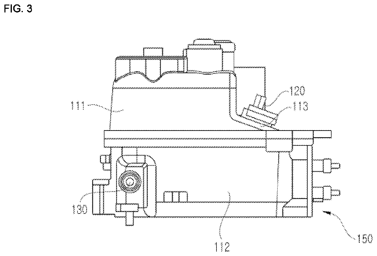 Hot water tank for bidet and bidet device including the same