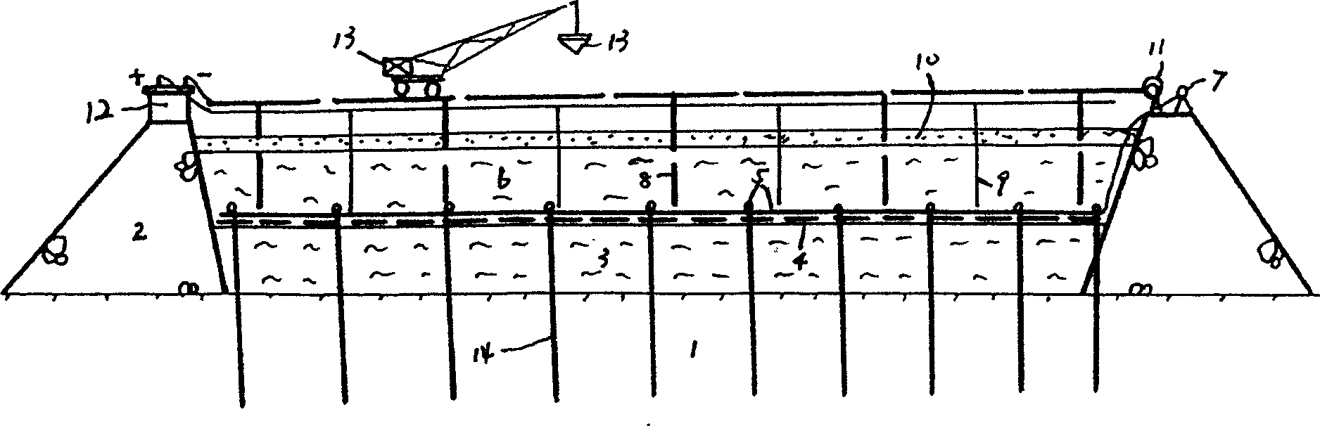 Method for integrative consolidation of soft soil groundsill by double vacuum self-load combined prepress and dynamic squeeze