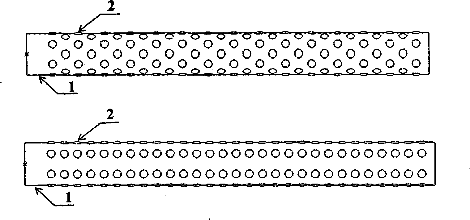 T cell type reinforced heat exchanging tube