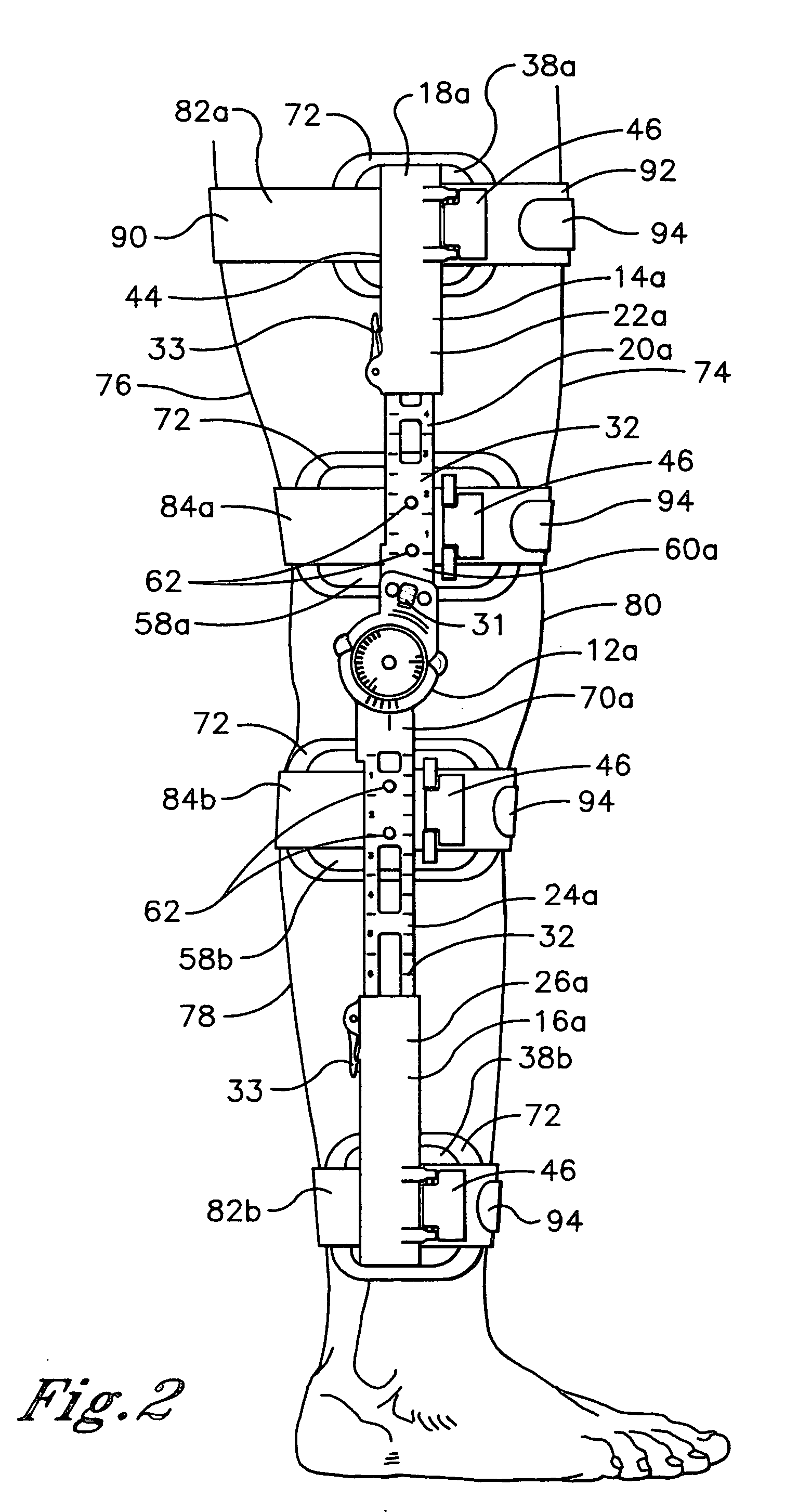 Method for fitting an orthopedic brace to the body