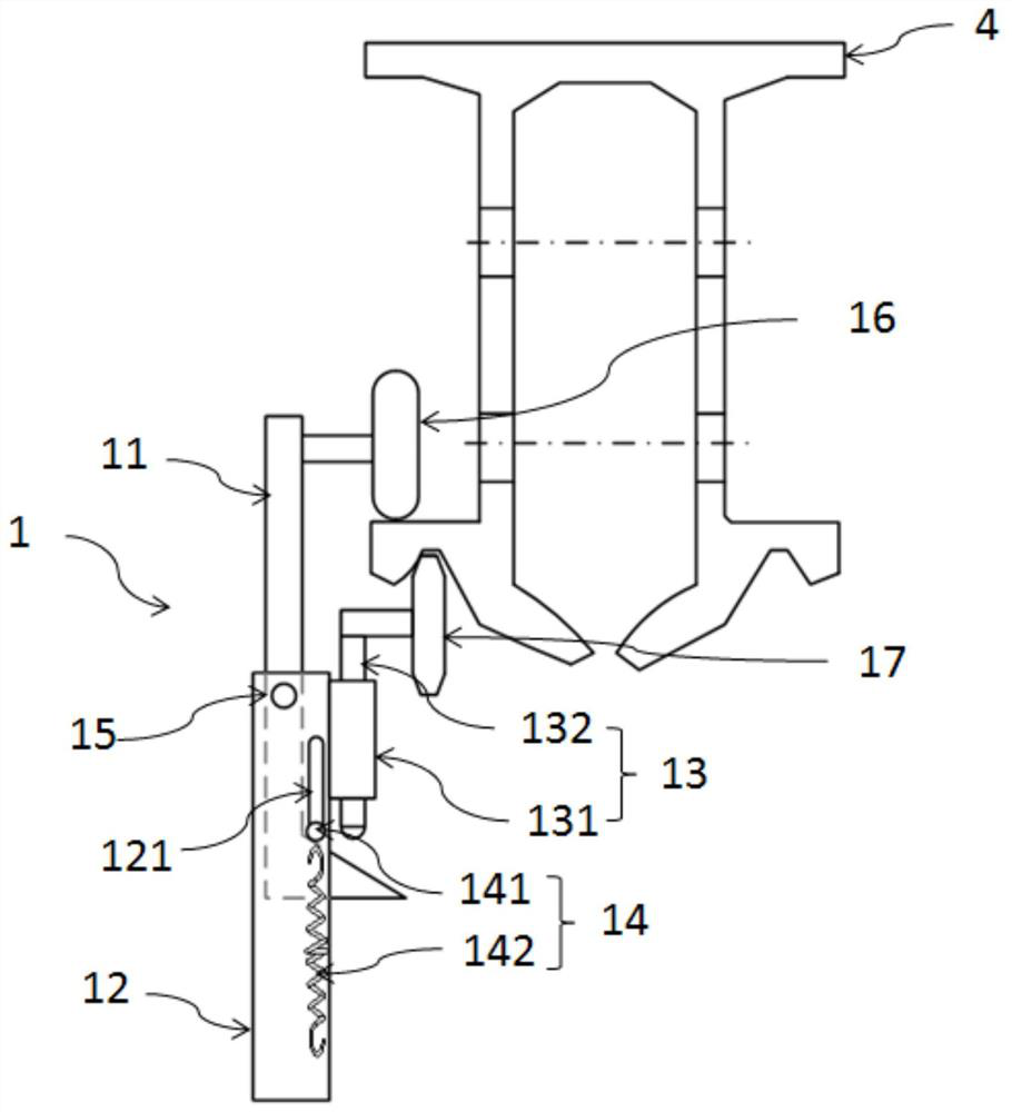 Catenary detection device