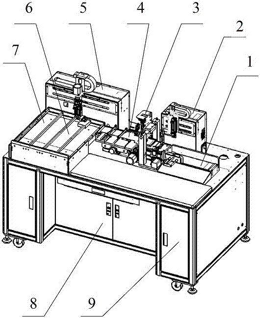 Lithium battery thickness automatic detection machine