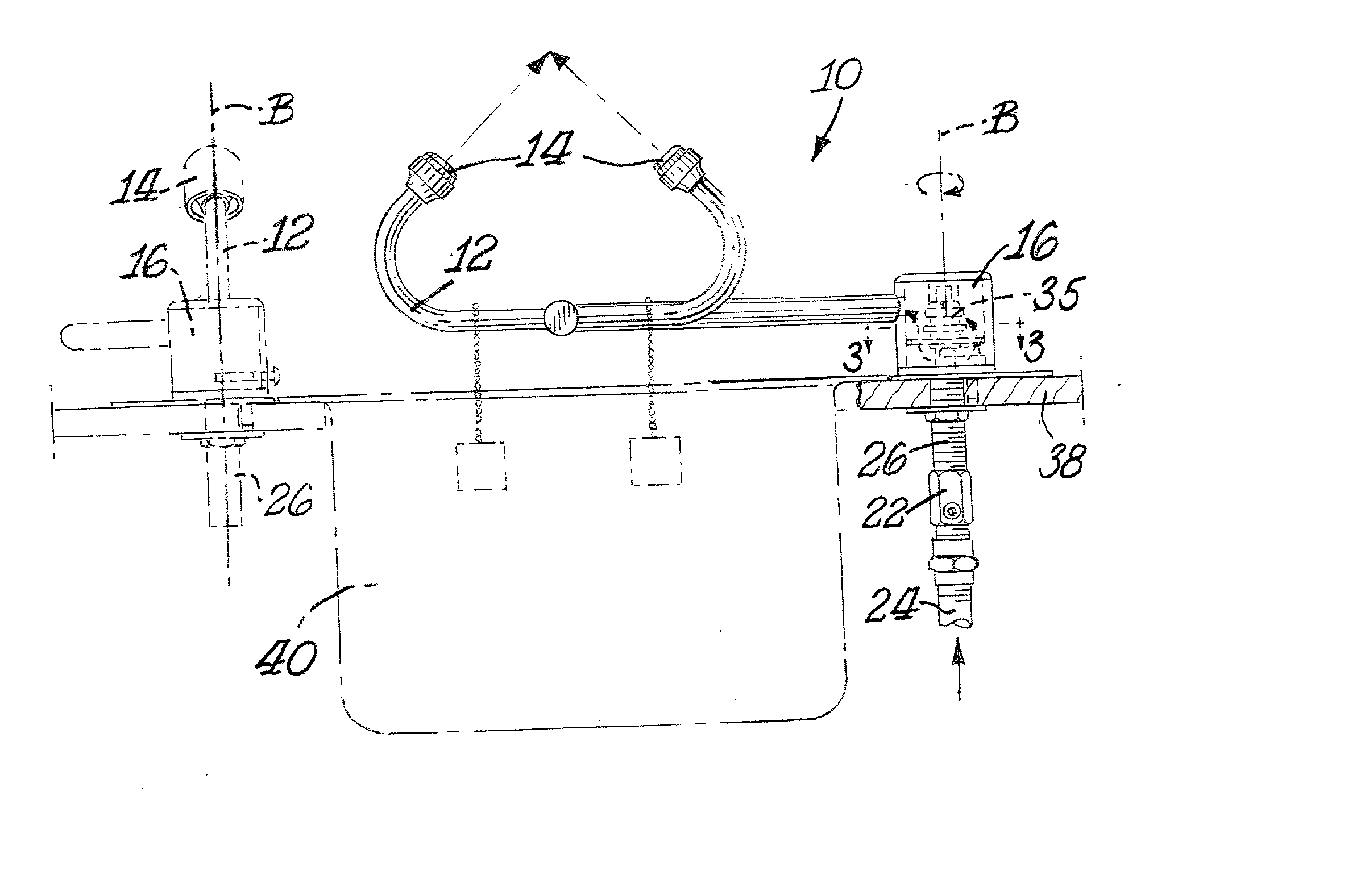 Emergency eyewash apparatus