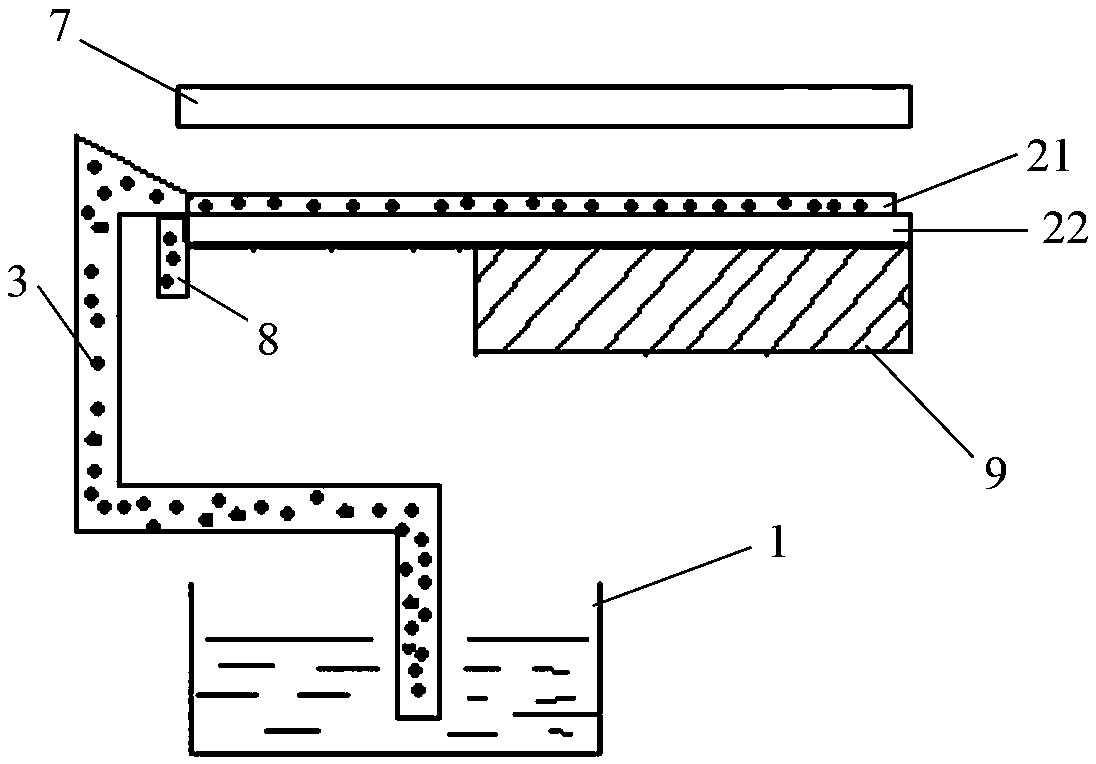 Water evaporating method and device