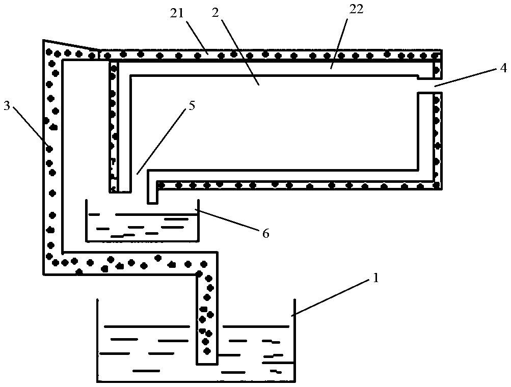 Water evaporating method and device