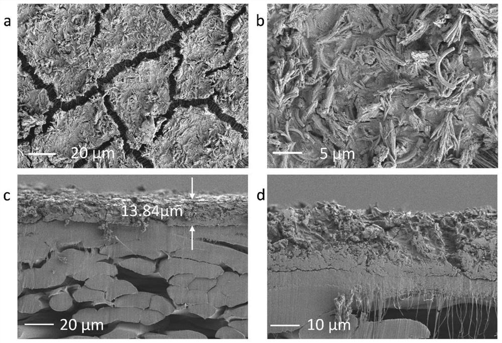 Graphite-phase C3N4 nanosheet two-dimensional film for oil-water separation and preparation method thereof