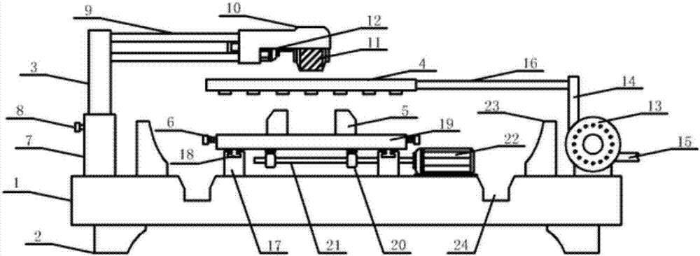 Dust-free metal product polishing device